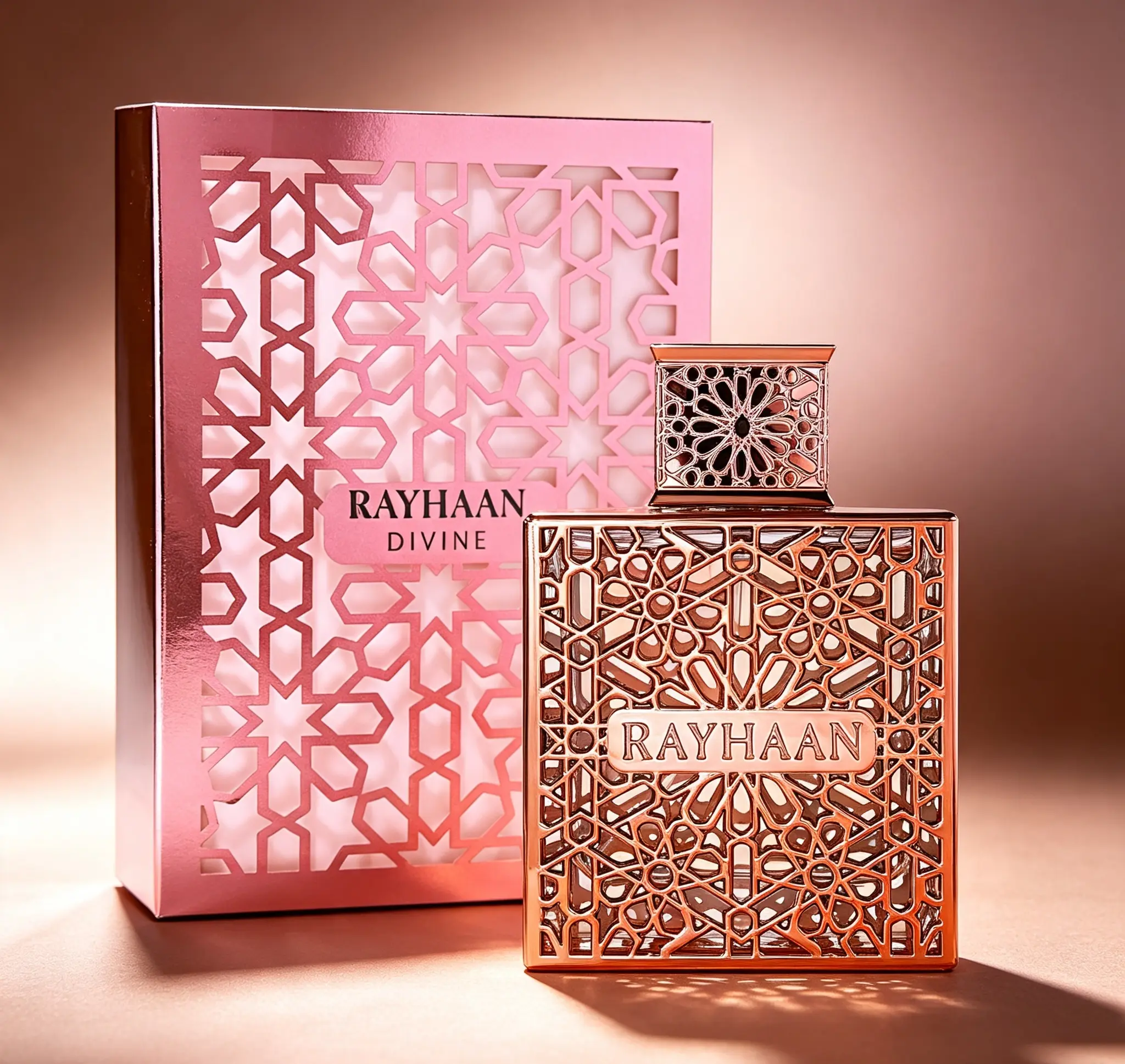 Rayhaan Divine Women's Eau De Parfum, 3.4 Fl Oz/100ml, Sweet Fruity Gourmand Floral Long-Lasting Scent, Ideal Valentine's-Christmas Gift for Women