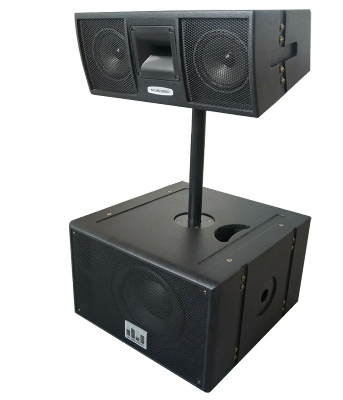Professional Line Array Active 3000W 12" Base with 2x8" Speaker System MU-P128LA