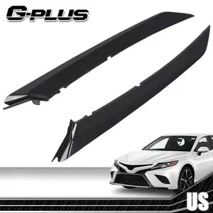 Front Bumper Grille Trim Moldings Fit For 2018-2022 Toyota Camry SE XSE Black Replacement Decoration