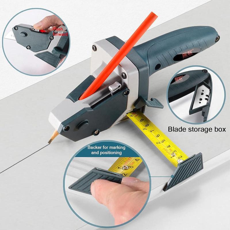 Dealsforyoudays Wood/Plaster Hand Cutter - Compact Drywall Work Tool with Clean Chip-Free Precise Cuts, Anti-Slip Grip, Labor-Saving Operation, Precise Positioning, Portable Design for Home DIY Projects, Cutter + Blade