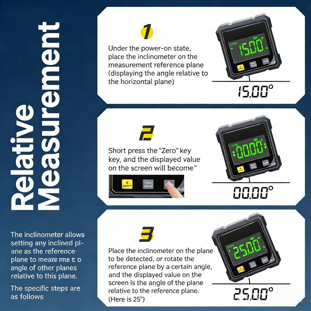 Digital Angle Finder with Electronic Laser Level,Inclinometer- 4-side Strong Magnetic Angle Gauge, Protractor,Finder Measuring Tool for Woodworking Digital Angle Finder with Electronic Laser Level,Inclinometer- 4-side Strong Magnetic Angle Gauge, Protractor,Finder Measuring Tool for Woodworking