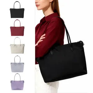 Versatile Large Capacity Tote Bag for Work & Travel Classic Black Shoulder Bag with Easy Carry Handles