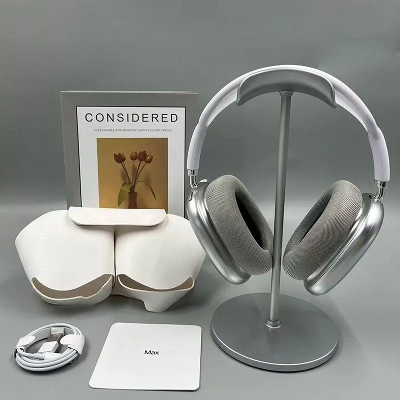 new Max wireless Bluetooth headset stereo headset magnetic earmuffs noise reduction headset Bluetooth headset music game sports with protective cover