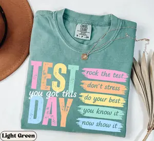 Test Day Teacher Shirt, State Testing Comfort Colors TShirt, Test Coordinator Final Exam Week Teacher Team T-Shirt, Motivational Inspiration