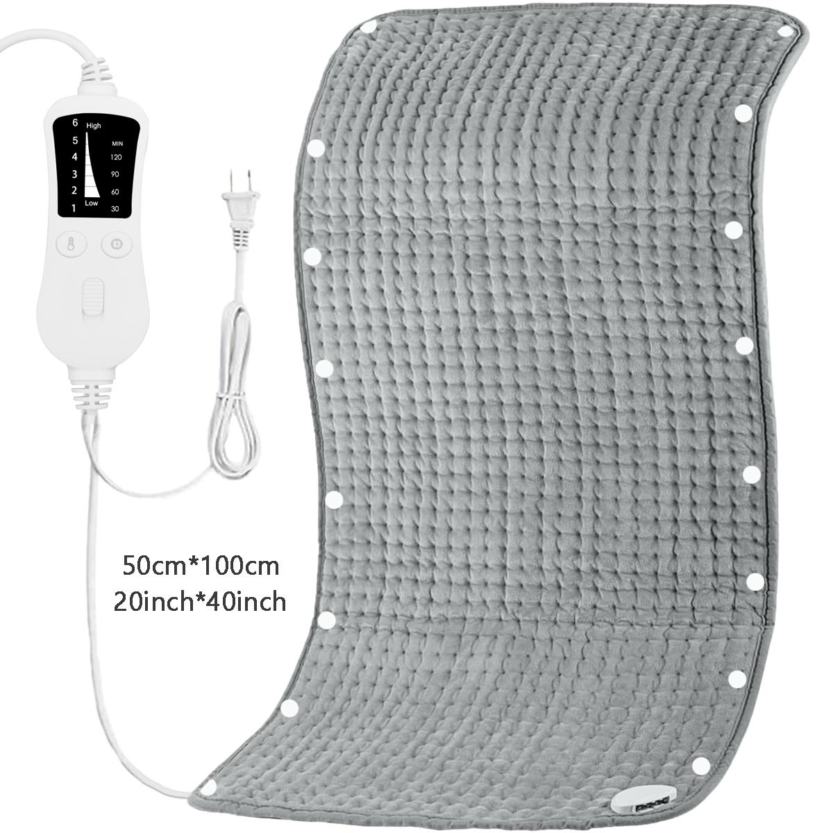 KINGTE Extra-Large Electric Heating Pad (40x20in) - 6 Heat Levels, 4 Timers, 131°F Quick Heating, Machine Washable, for Back/Neck/Shoulders, Menstrual Relief, Women's Gifts Including Mother's Day & Mom Presents, Mothers Day Gift, Gifts For Women