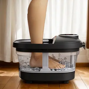 Valentine's Day gift Foldable Foot Spa Massager With Heat, Foot Bath Care Massager With 6 Massage Rollers, Foot Soak Tub Massager, Valentines Day Gift For Women, Birthday Gifts For Men And Women