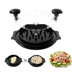 Chicken Shredder 8 Inches, Chicken Breast Shredder Tool, Cooked Meat Shredder With Clear Lid, Ergonomic Design, Auti-slip, Easy To Clean, Chicken Shredder Tool Twist, Chicken Grinder