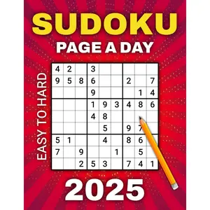 Sudoku 2025 Page A Day: 365 Days of Puzzles for Adults From Easy to Hard Paperback – September 28, 2024