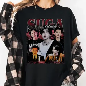 [Sale Up To 50%] Limited Suga Min Yoongi 90s Bootleg T-Shirt, Retro Min Yoongi Vintage Sweatshirt, Min Yoongi Kpop Vintage Shirt Gifts For Man And Women