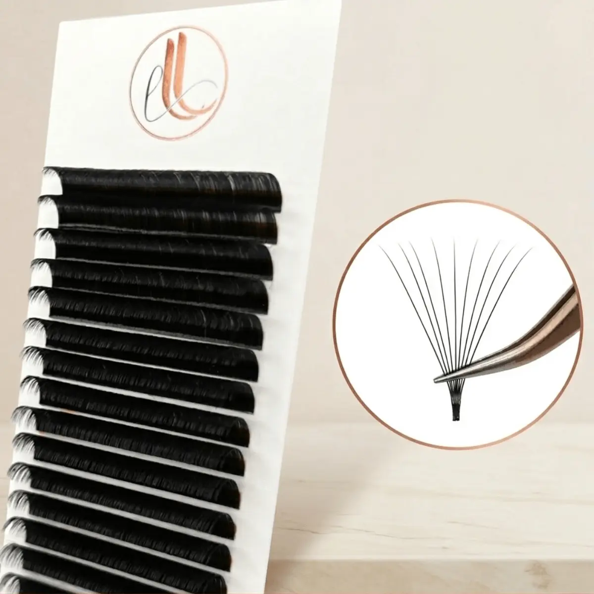 Easy Fan Cashmere Eyelash Extensions | 0.05 | Matte Black (C/CC/D/DD Curl)