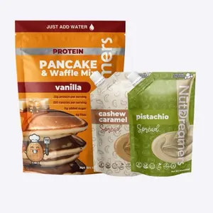 Pistachio Caramel Morning Bundle | Vanilla Pancake Mix + Pistachio & Cashew Caramel Spread -  Nut  Flavor