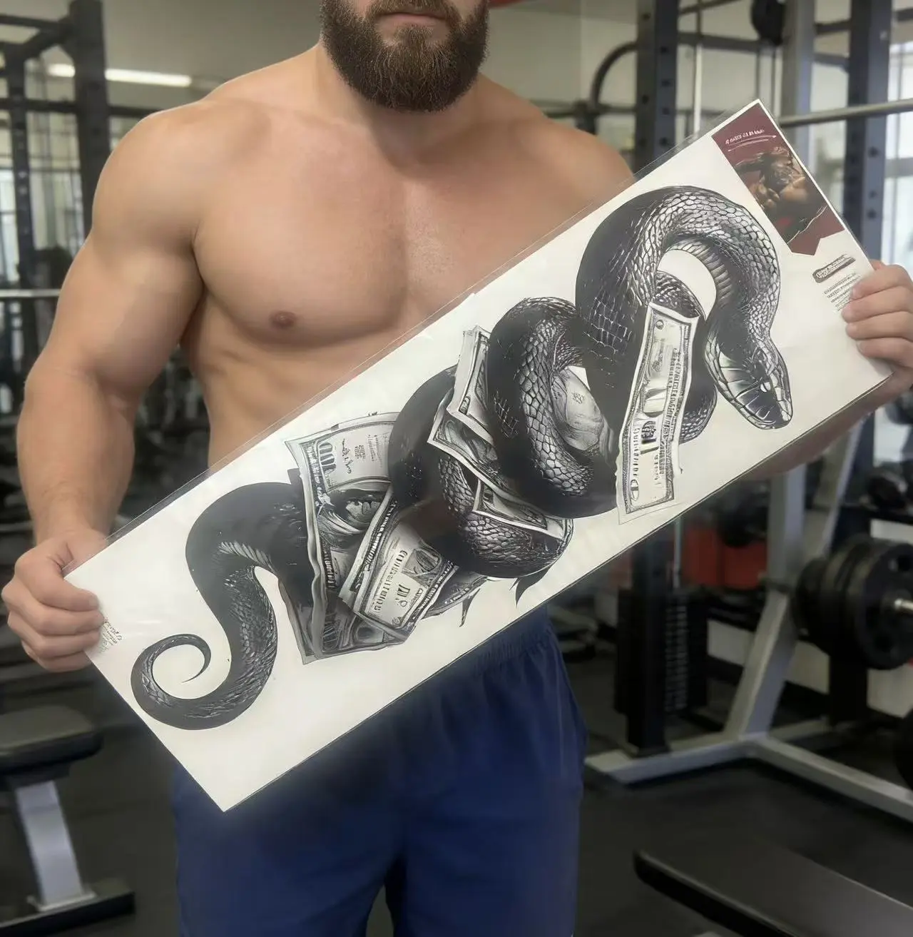Large-sized full arm temporary tattoo stickers, suitable for both men and women, realistic arm, chest, and shoulder tattoo designs, waterproof.