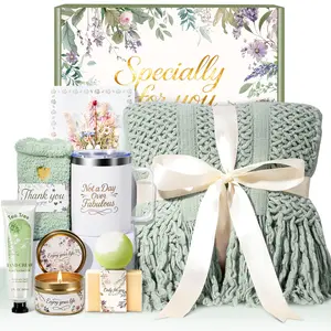 Birthday Gifts for Women Spa Care Package, Mothers Day Gifts for Mom Wife Grandma, Get Well Soon Gift Baskets Thinking of You Sympathy Gift Box for Her Wife Girlfriend Sister Grandma