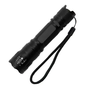 Sentry Tactical LED Flashlight - 5.5in Aluminum Handheld LED Lights, 5-Mode Tail Switch, 250 Lumens, AAA Batteries-Powered, Includes Lanyard, Travel Gear for Hiking & Emergency Use