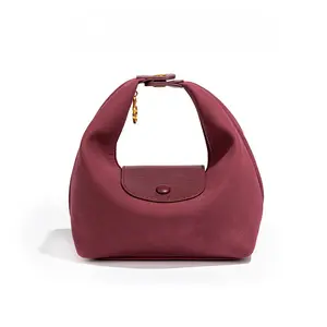 Soft Frosted Shoulder Bag for Women - 2 Removable Straps, Crossbody & Handheld Hobo Bag, Trendy Neutral Color Mini Purse for Casual & Daily Use