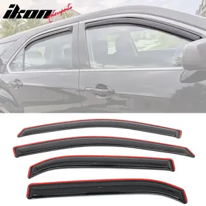 Window Visors Rain Guards for Chevrolet Equinox 2010-2017 Smoke Acrylic