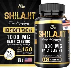 150 Shilajit Capsules Himalayan Shilajit for Men & Women, 75 Days Supply, 10,000mg Equivalent per Serving with 85+ Trace Minerals & Fulvic Acid Shilajit Helps Boost Energy & Stamina