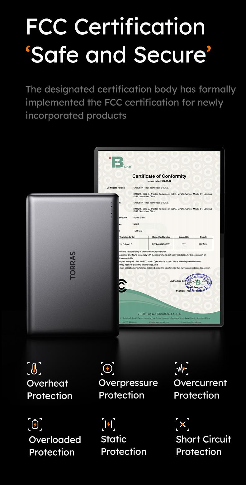 TORRAS MiniMag Power Bank Ultra Slim 5,000/10,000mAh 0.3 in Wireless MagSafe Portable Charger with USB-C Cable, Fast Charging Magnetic Battery Pack for iPhone 16/15/14/13/12 Pro Max