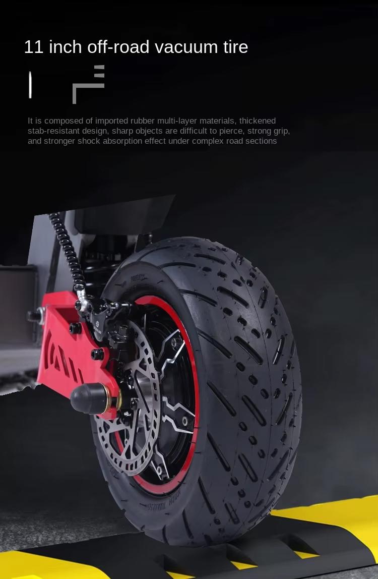 H8 Carbon Steel 2-Wheel Kick Commuting Scooter - 6000W Dual-Drive, Adult Long-Range, Overseas Warehouse Spot, Straight Hair Design, Two-Wheel Kick Scooters