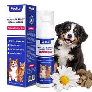Wellix Hot Spot Spray for Dogs & Cats – Plant-Based Formula Itch & Skin Relief, 80ml