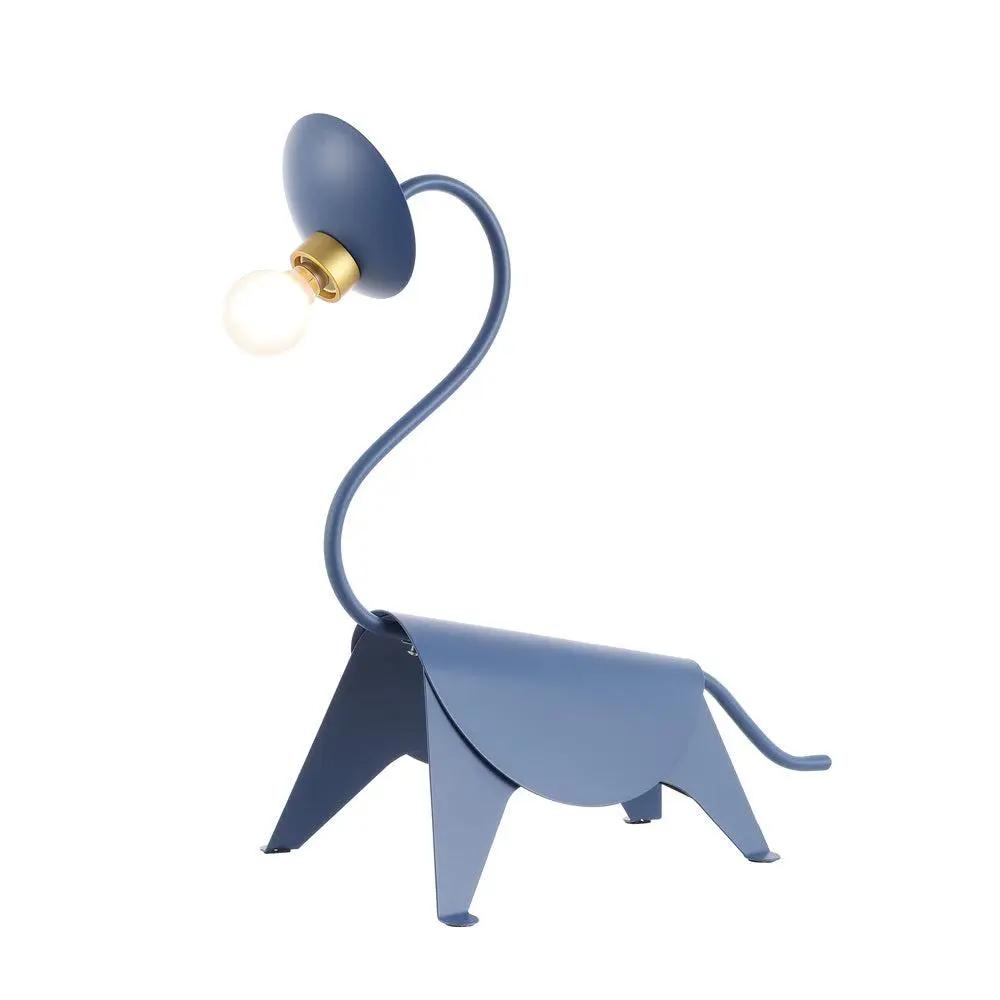 JONATHAN Y Bradley 16" Modern Industrial Iron Unique Brachiosaurus Table Lamp, 5W LED 1 Bulb Decorative Light with Playful Dino Form for Indoor Home Improvement, Decorative Lights, Table Lamps