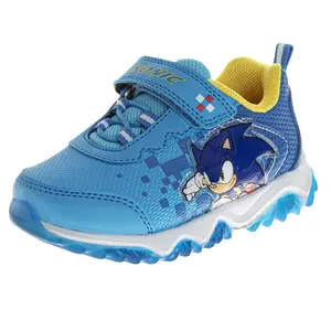 Sonic the Hedgehog Boys' Light Up Sneakers (Toddler)