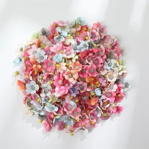 Mini Flowers for Crafts Small Silk Flowers Artificial Daisy Fake Small Flower Heads Bulk for Crafts Wedding Hair Cap Home Crown Garland Accessory Decor, A various of Colors(100 Pieces)