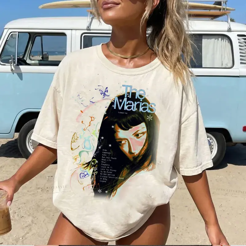 The Marias Shirt Submarine Album Vintage Indie Pop Graphic Tee Cotton Top HY4137