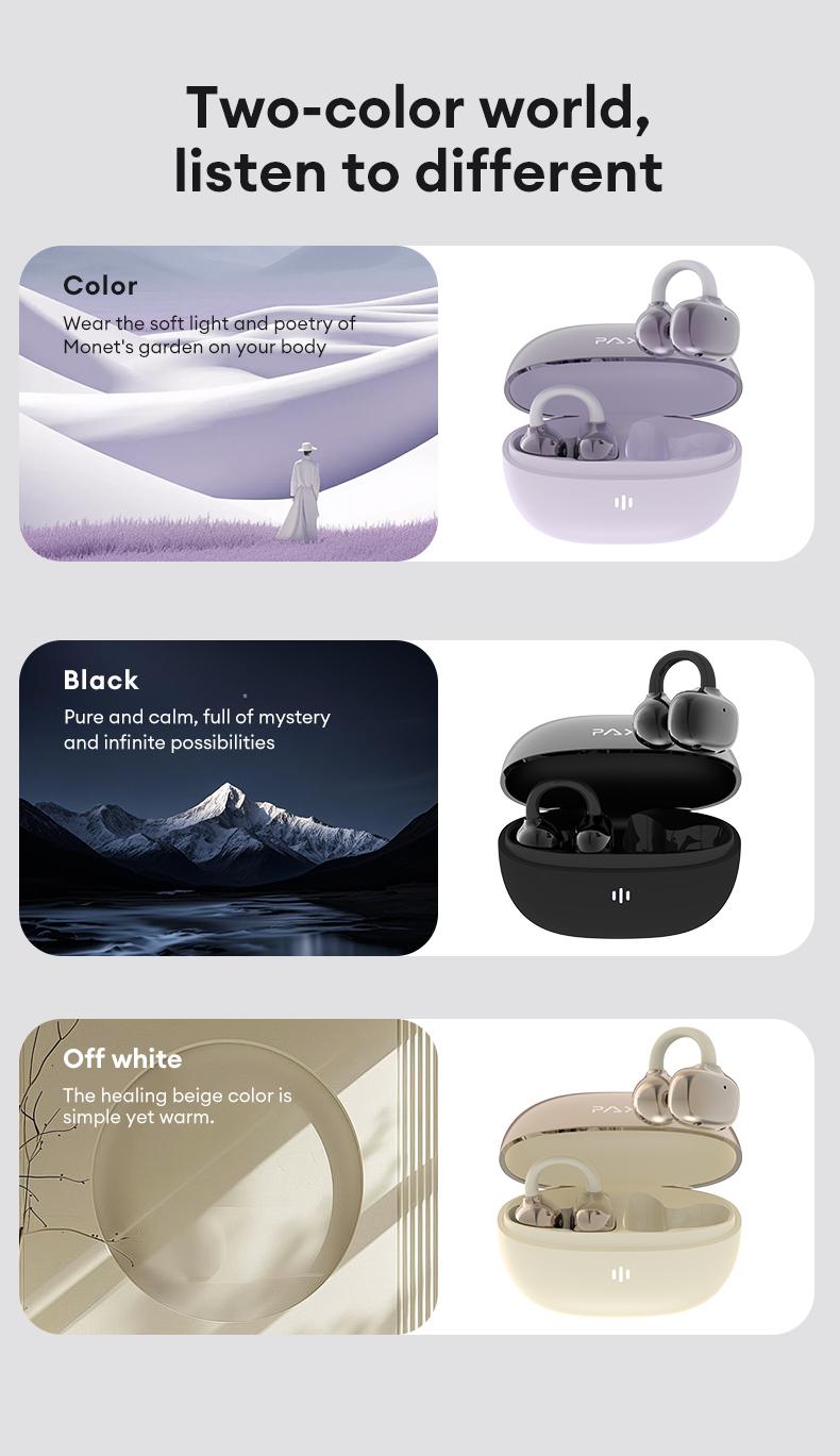 PAXA Hbuds pro  Bluetooth Heart Rate Earphones, supporting heart rate and blood oxygen detection, equipped with optical in ear detection, IPX5 waterproof and sweat proof, very suitable for outdoor sports