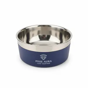 Dog Food Bowls, Stainless Steel  – Durable Engraved Pet Food & Water Bowl, Double-Layer Reinforced Non-Slip Design for Small to Large Pets, best gift for your pets, ( Black & Blue), #DogBowl #CatBowl #PetFeeding #PetSupplies #PetAccessories #PetCare