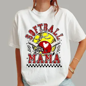Softball Mama ,Softball Mama ,Softball Coquette , Game DaySoftball Bow , CheckerSoftball ,Softball Mom Tshirt1