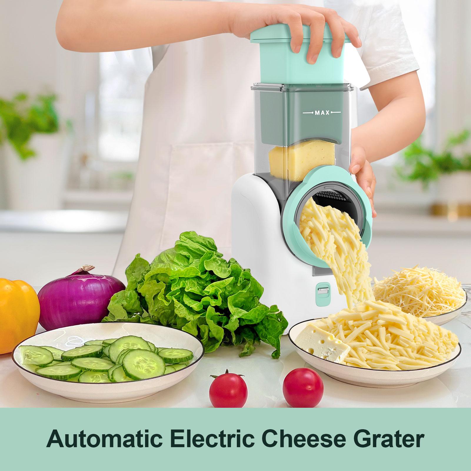 ZQOZQO Electric Rotary Cheese Grater – 6-Blade Model with Dicing Functionor 8-Blade Model for Versatile Slicing, Kitchen Tool for Quick Food Prep ZQOZQO Electric Rotary Cheese Grater – 6-Blade Model with Dicing Functionor 8-Blade Model for Versatile Slicing, Kitchen Tool for Quick Food Prep