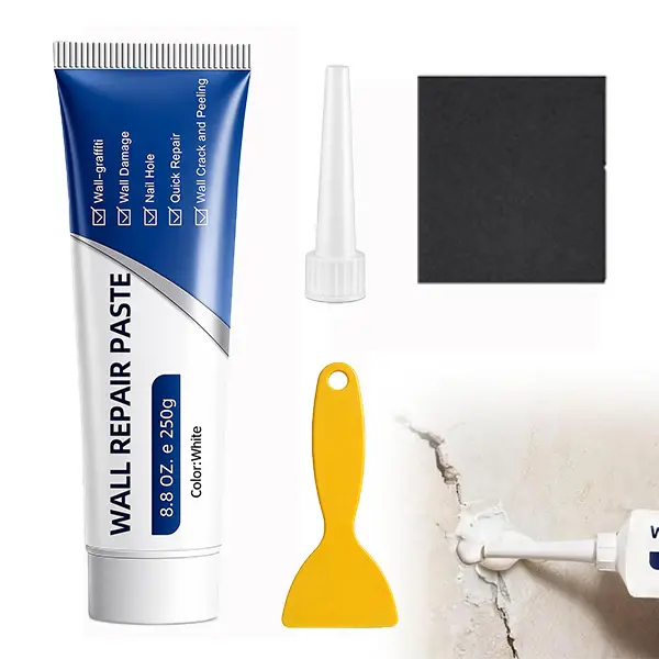 Efficient Drywall Repair Kit with Scraper, 2026 New Quick Drying Wall Mending Agent for Holes & Cracks, White Spackle Wall Repair Paste Drywall Patch Repair Kit for DIY Home Fix