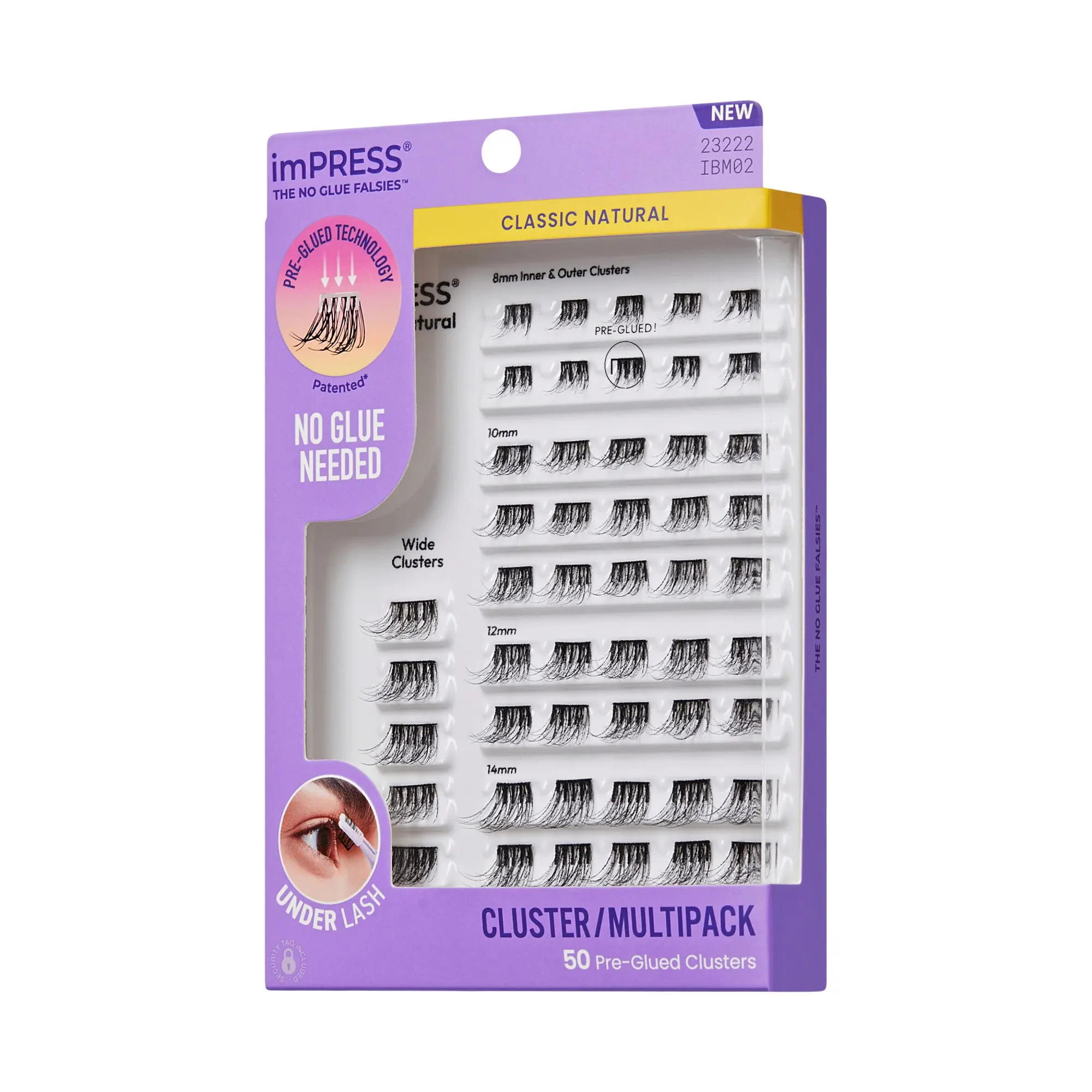Impress Falsies Pre-Glued Lash Clusters Multipack - Classic Natural