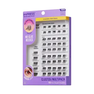 Impress Falsies Pre-Glued Lash Clusters Multipack - Classic Natural