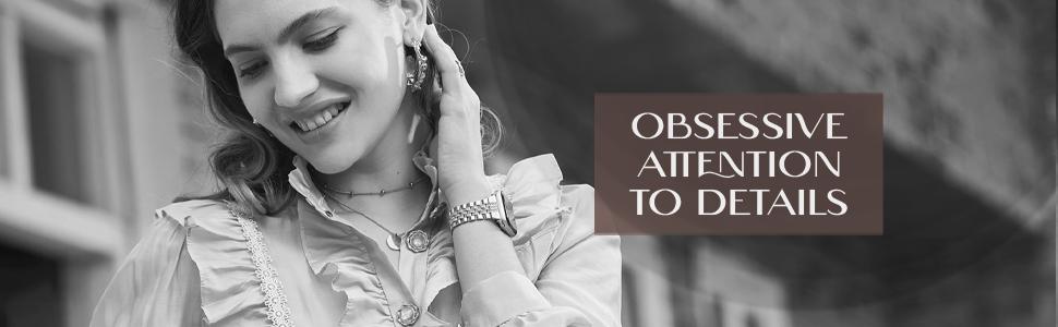 Missair Luxury Watch Band for Apple Watch Series 10-1 SE - Women's Metal Replacement Bands Bling Diamond Wristband Strap Wearable Accessories