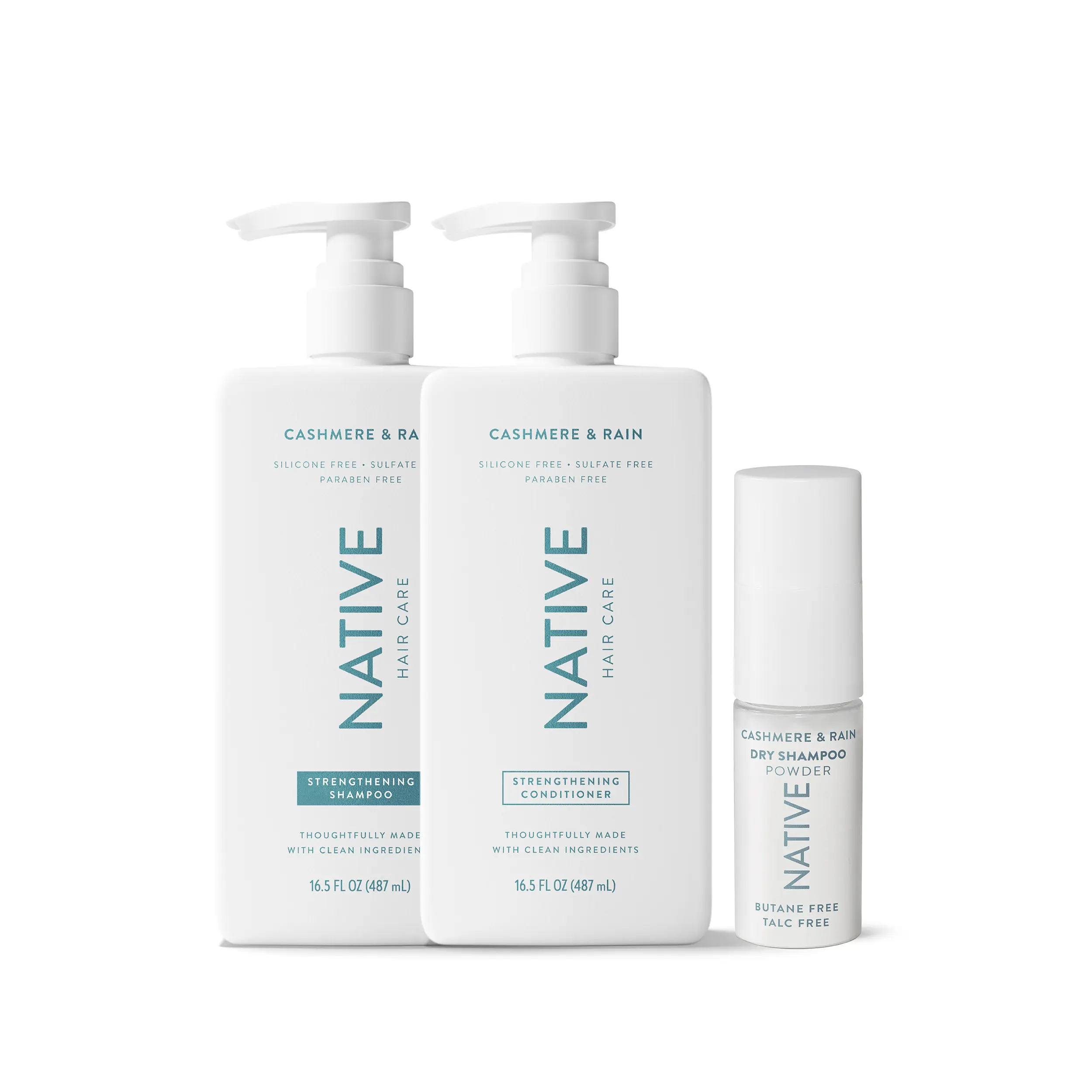 NATIVE Clean Hair Trio – Shampoo, Conditioner & Dry Shampoo for Clean, Fresh Hair