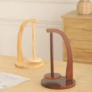 Wooden Wool Yarn Frame Hand-Woven Spool Stand with Magnetic Base Oval-Shaped Bottom Solid Wood Spool Stand Easy to Install