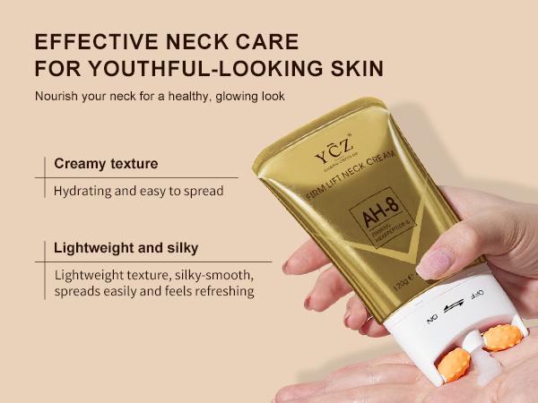YCZ Neck Firming Cream, Upgraded Formula | Deep Moisturizing for Crepey Skin on Neck, Arms, Thighs & More | Cruelty-Free Skincare