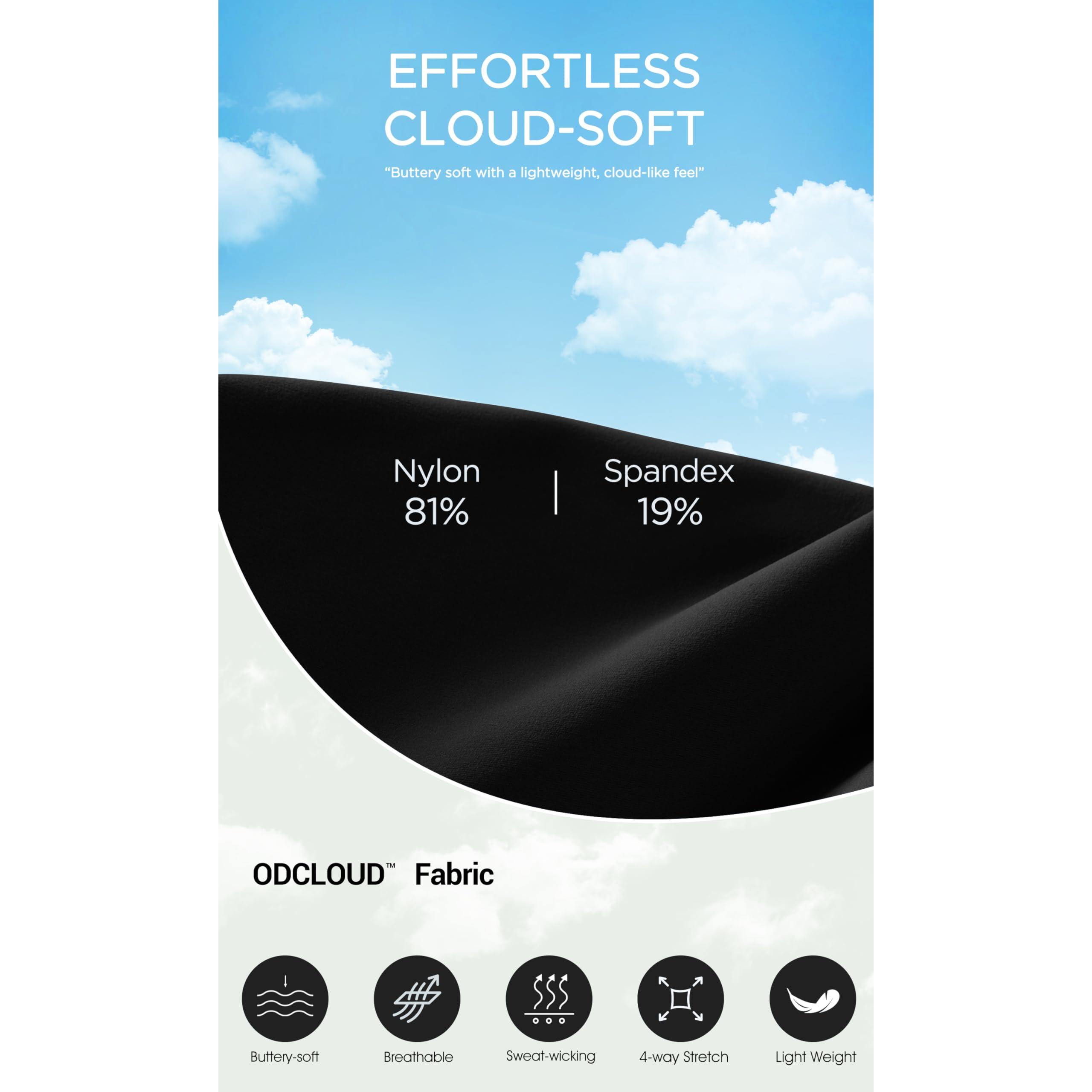 ODODOS Cloud Feeling Y Racerback Sports Bra for Women Wirefree Padded Strappy Yoga Bra