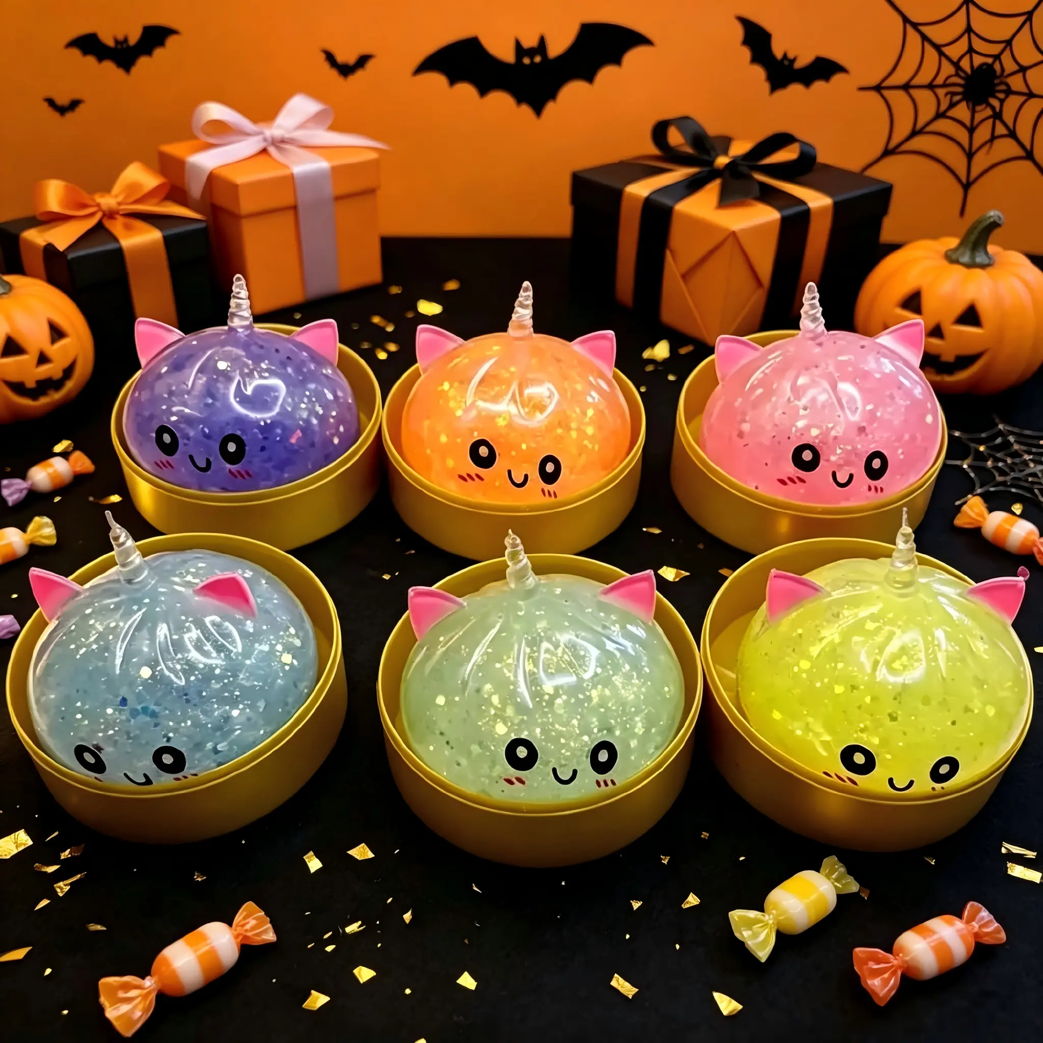 1PC Kawaii Look Sparkly Beaded Dumplings Squishy - 2026 New Random Color, TPR Soft, Kids Safe Unisex Steamed Bun Squeeze Toy, Sensory Fidget Stress Relief Toy for ADHD Support