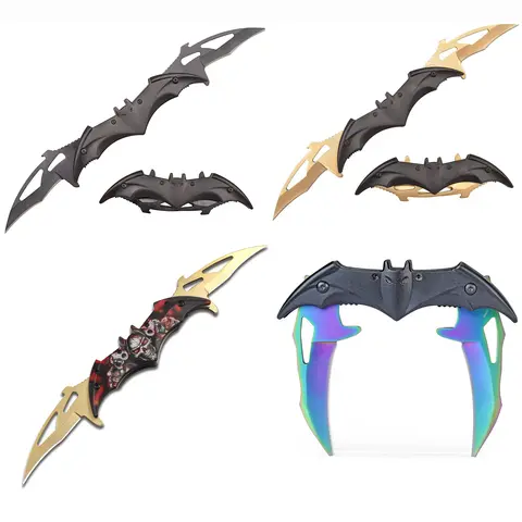 Bat Shaped Handle,Folding Knife,Sharp Double Blade Fruit Knife