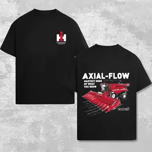 CASE IH Axial-Flow Tractors T-Shirt Graphic,  Farm Equipment Sweatshirt, Retro Farming Tractor T-Shirt, Country Farmer Hoodie, Agriculture Tractor Lover Gift, Rural Farm Life T-Shirt for Men Women Classic Cotton Multicolor