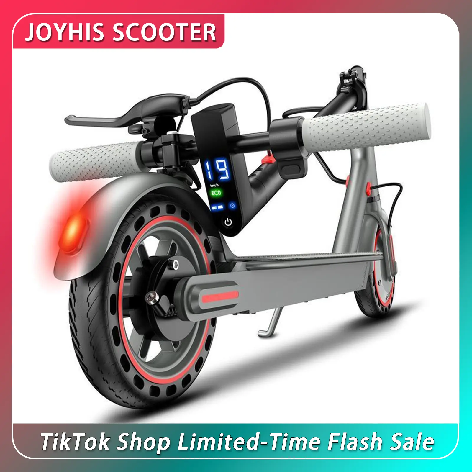 Electric Scooter - 350W Motor, 19 mph Top Speed, 15 mi Range, 8.5 in Honeycomb Solid Tires, Dual Braking System, Smart App Control, Multifunctional Alloy Build, Eco-Friendly Travel for Commuters & Students, foldable adult scooter.