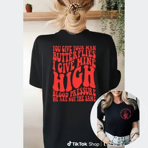 Cute and Funny ‘We Are Not the Same’ High Blood Pressure Humor Tee for Adults