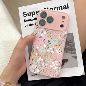 Pastel Floral Print Phone Case Ultra Skin Friendly Touch All Inclusive Lens Compatible with Apple iPhone 17 16 15 14 13 12. It makes a great gift for friends or family.