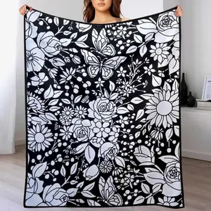 Color-Fillable Flannel Blanket, Creative Art Craft Kit, Suitable for Children and Adults, Holiday Gift