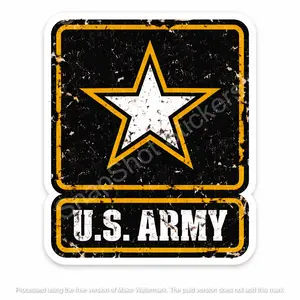 Set of 16 - 2" Inch Department of US United States Army Veteran Military Distressed Sticker/Decal 10