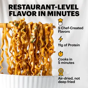 Momofuku Noodle Variety Pack -  Servings of Soy & Scallion Spicy Soy Tingly Chili Dried Noodles for Flavorful Meals