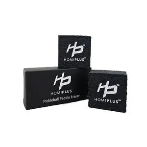 HomiPlus 2-Pack Pickleball Paddle Eraser - Carbon Fiber Cleaner for Dirt, Scuff Marks, Residue, and Rubber Paddle Maintenance